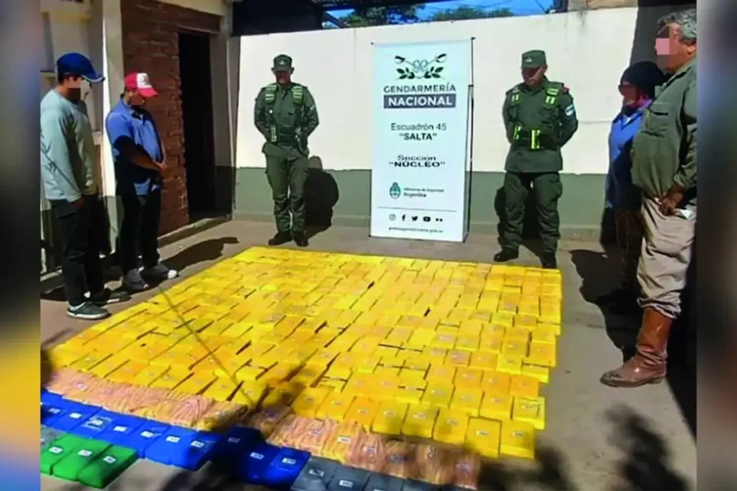 Salta: detuvieron a un gendarme con 300 kilos de cocaína