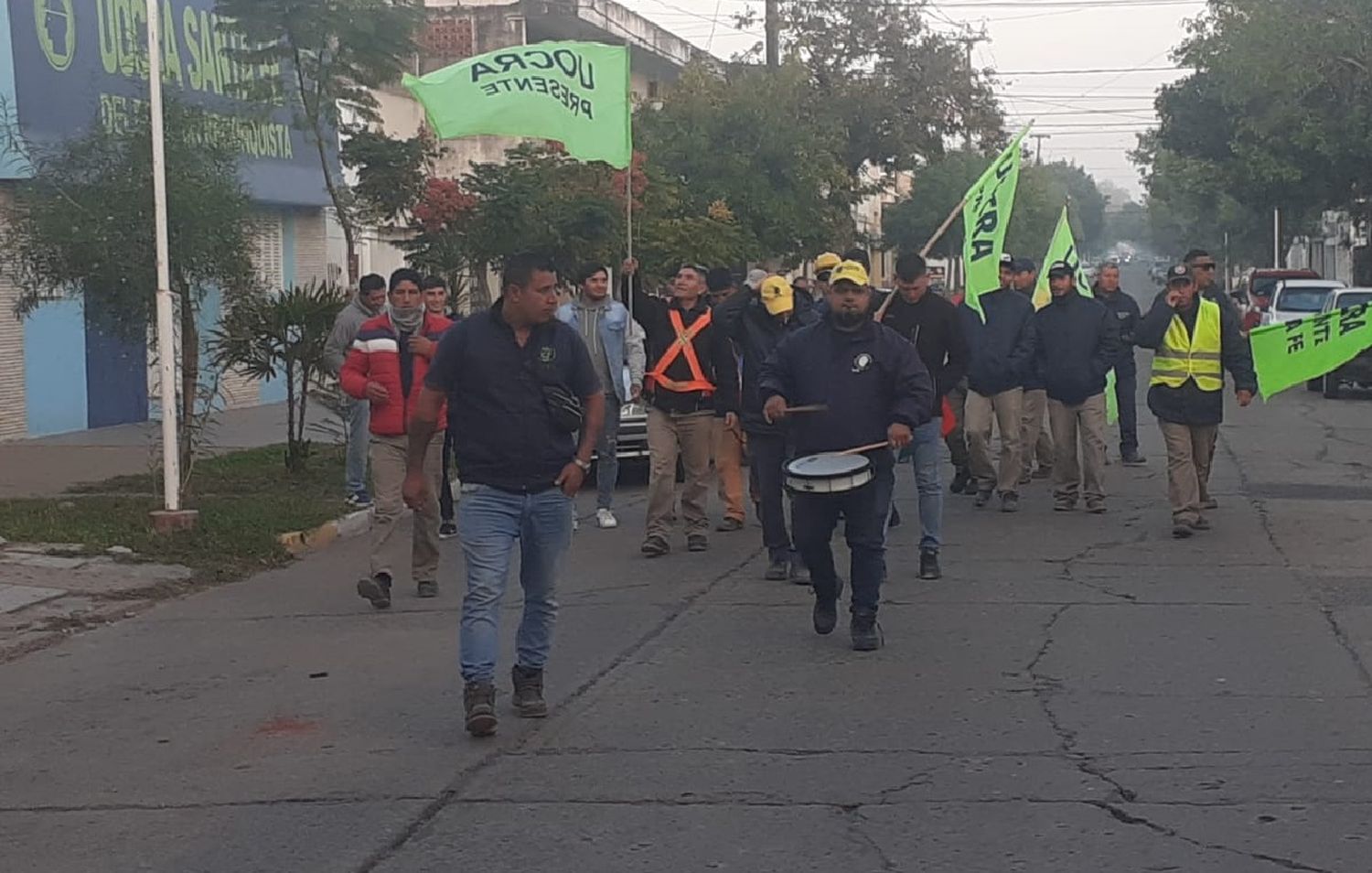 Reconquista: fuerte reclamo de trabajadores de la construcción