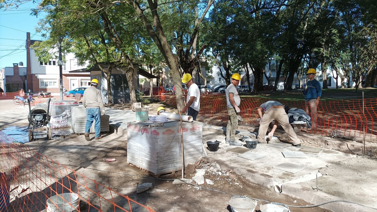 Avances en la Puesta en valor de Plaza Constitución