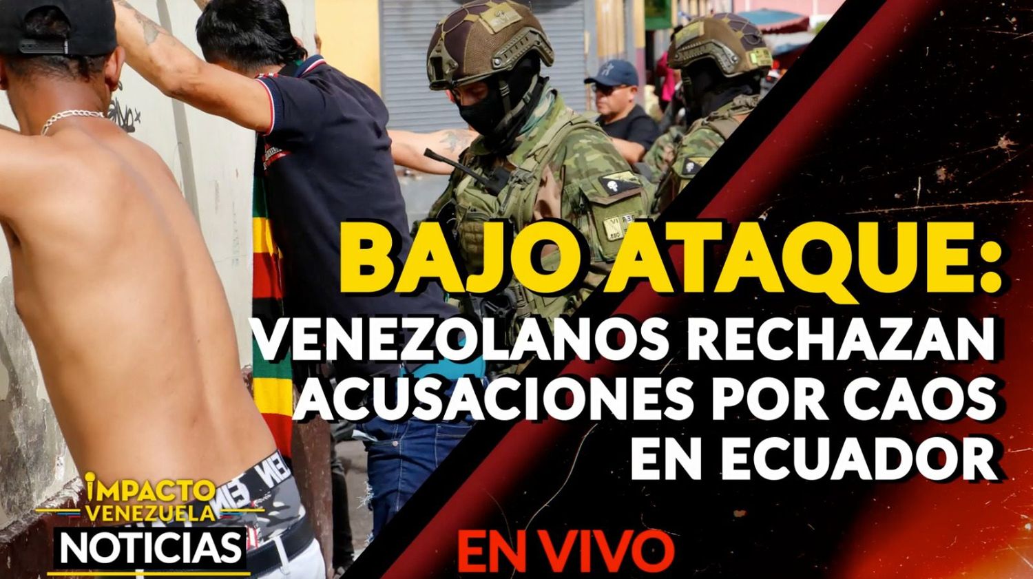 BAJO ATAQUE: venezolanos rechazan acusaciones por caos en Ecuador – VIDEO