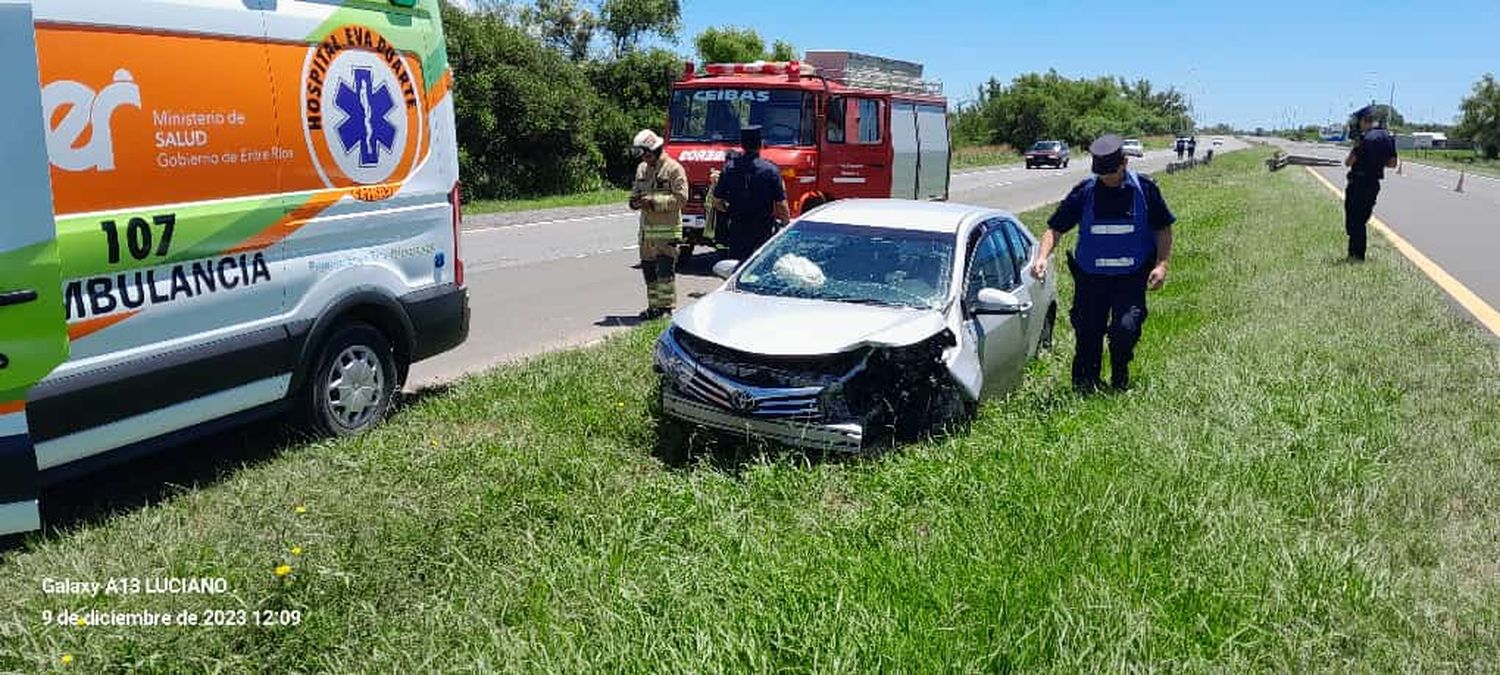 Incidente vial en Autovía 12 generó congestión