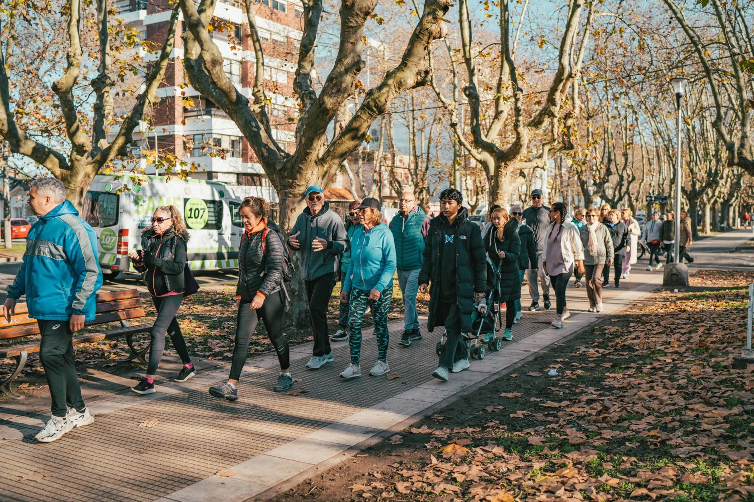 Se realizará una caminata aeróbica de 3 kilómetros.