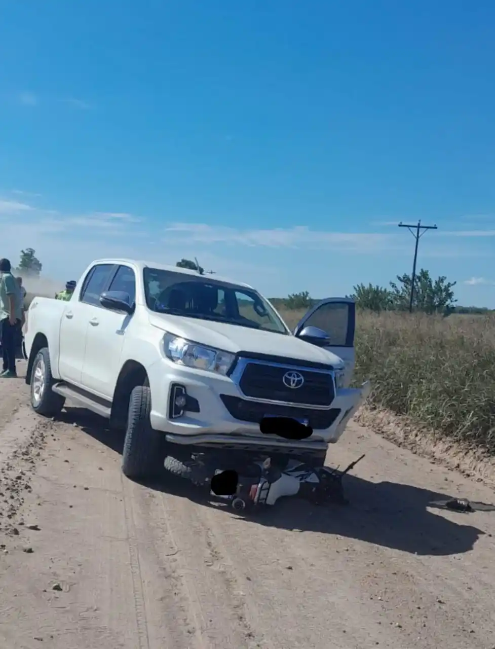 Accidente vial en distrito Sauce: Joven brasileño fue hospitalizado