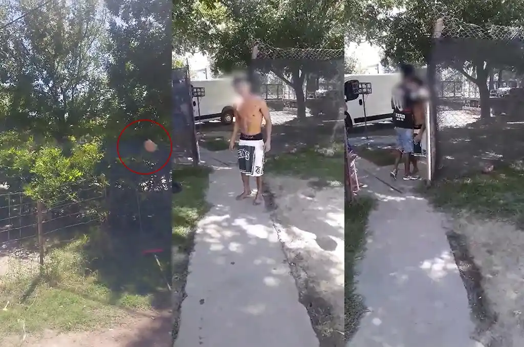 Capturas del video que fue compartido a Radio Rafaela