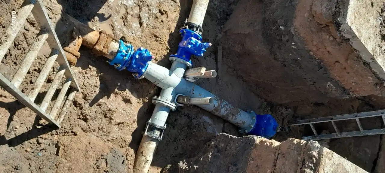 Culminaron los trabajos realizados en el Corsódromo para el enlace del nuevo caño con la red de agua potable