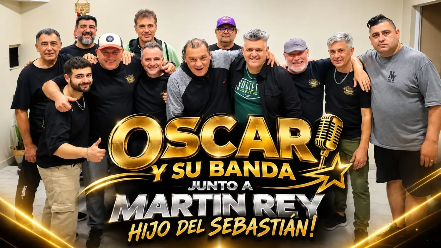 Óscar y su banda, junto a Martín Rey