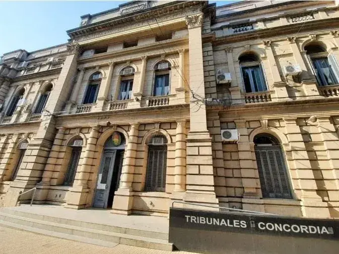 Movimiento de causas judiciales en tribunales de Concordia