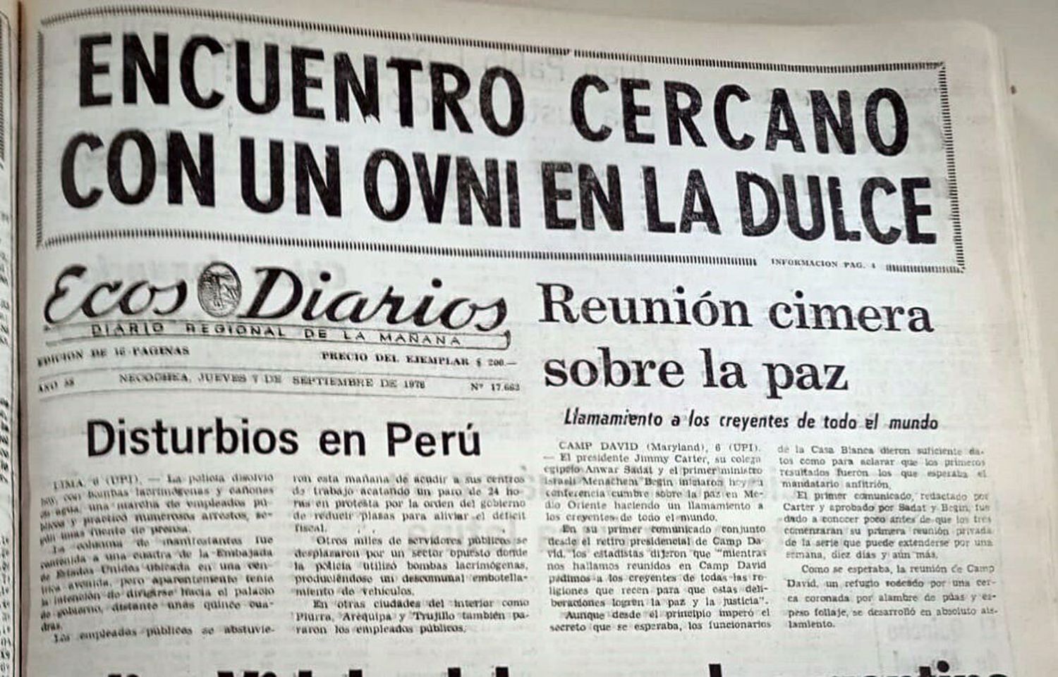 El enigma de los ovnis que invadieron Necochea en septiembre de 1978
