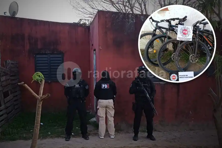 Tras múltiples allanamientos, la PDI desbarató una banda dedicada a la venta de bicicletas robadas