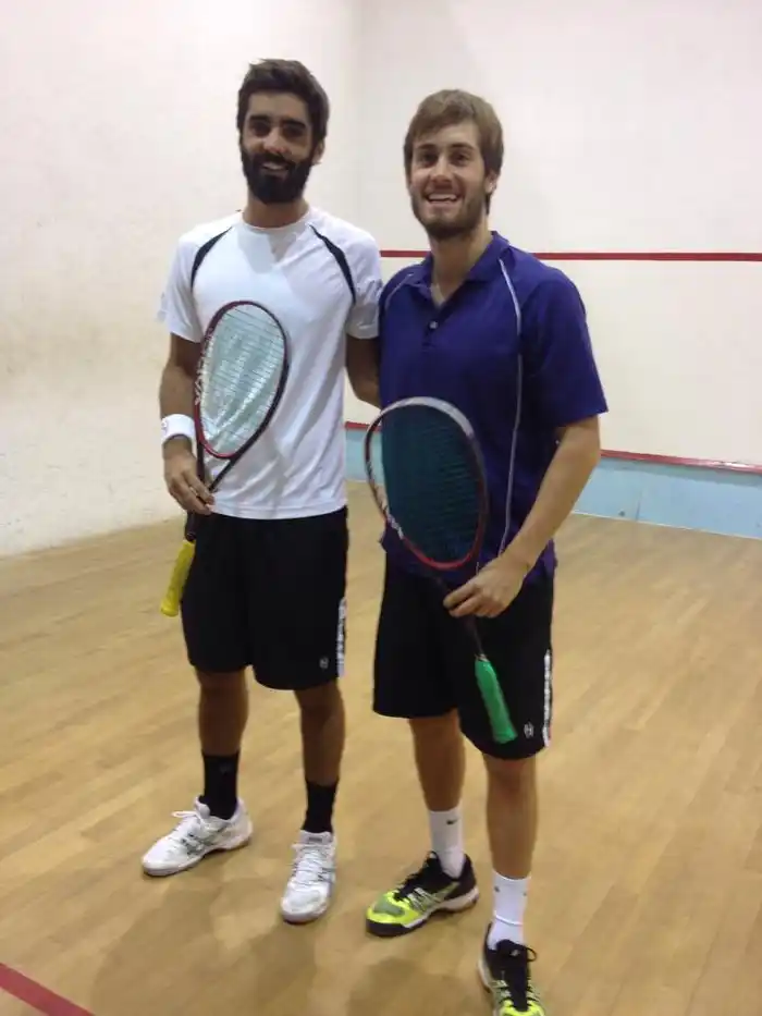 FINALISTAS: Leandro Romiglio y Juan Pablo Roude fueron los finalistas del torneo marplatense que tuvo su primera fecha este fin de semana. 