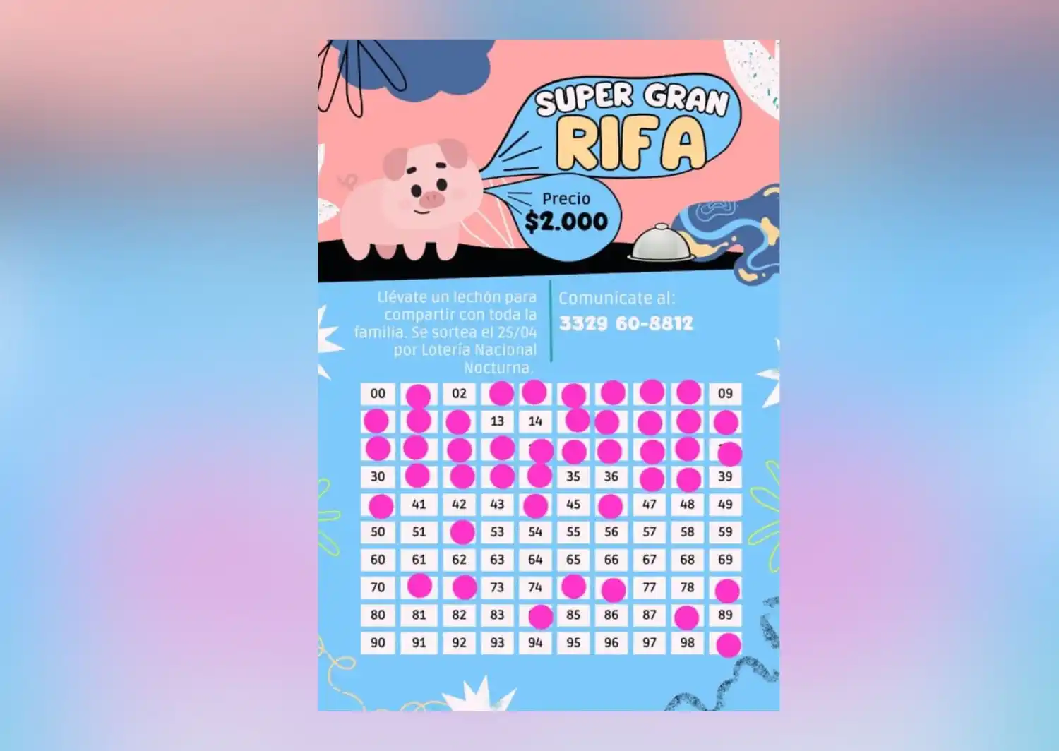 Rifa solidaria para que Umma pueda ir a una competencia de baile