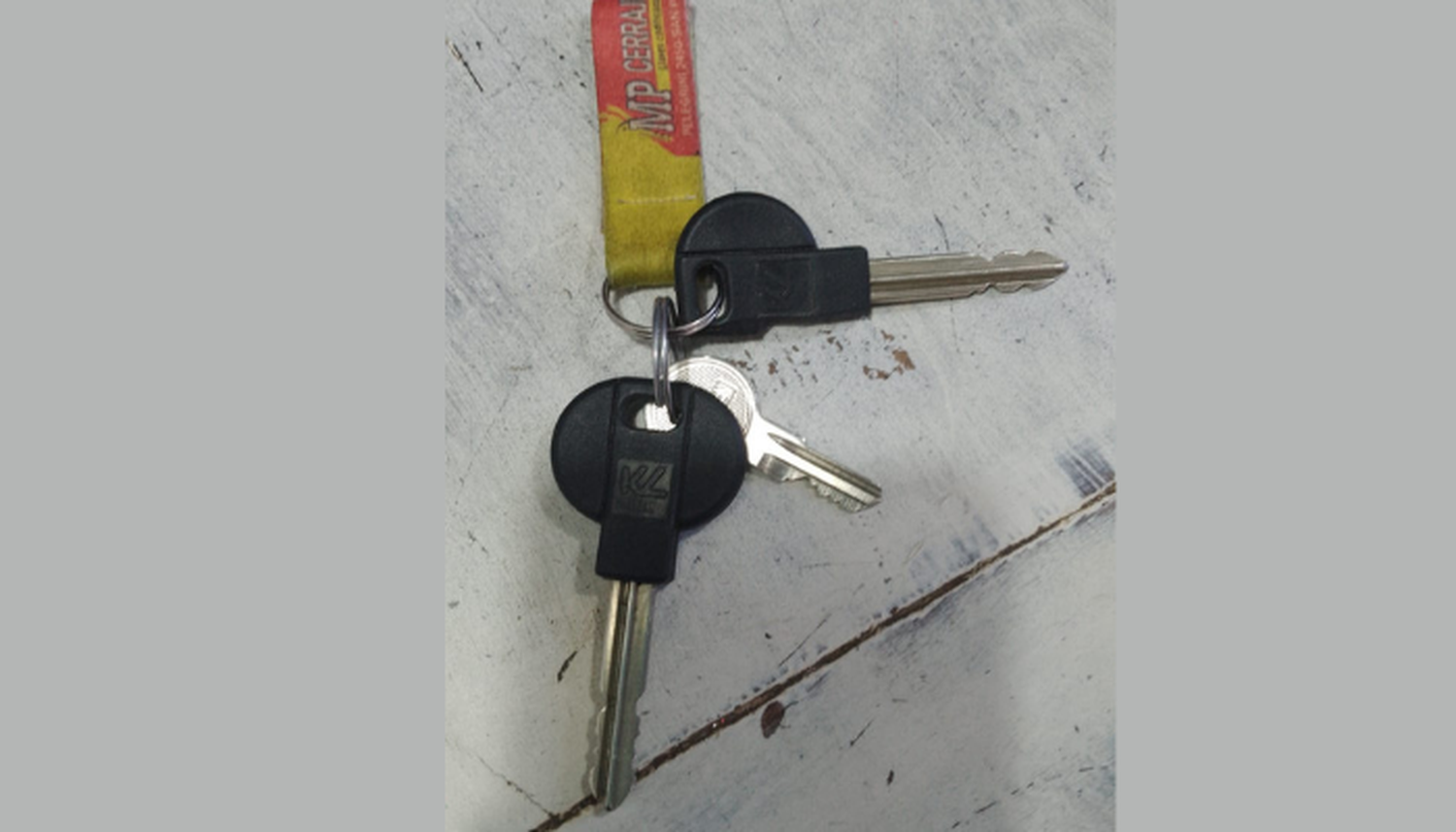 Llaves encontradas en el Paseo Público