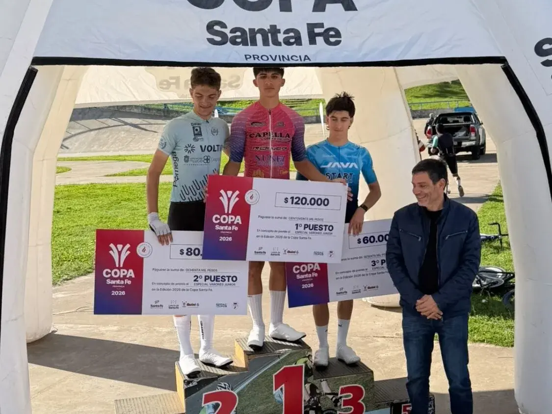 Fede Dalmasso candidato al titulo en la Cops Santa Fe de ciclismo de pista . Foto:Copa Santa Fe