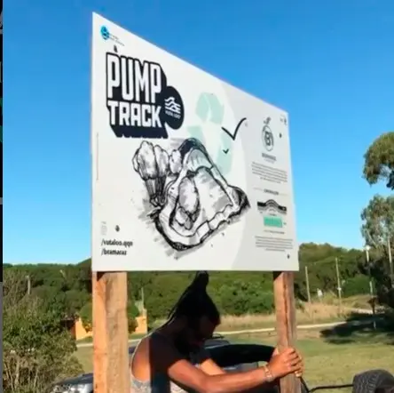 “La idea es que el pump track esté integrado a la plaza Vutalóo”