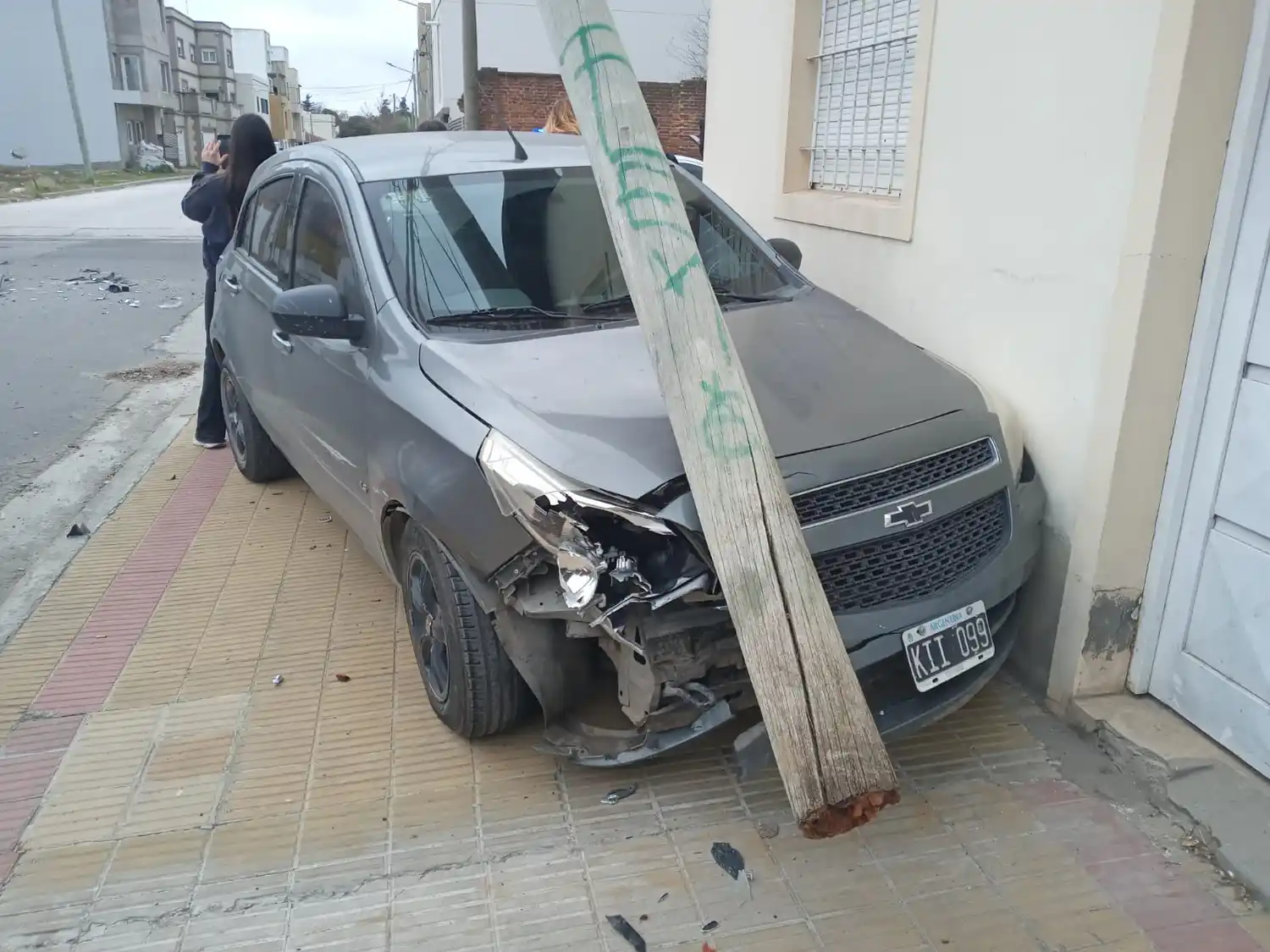 El vehículo conducido por Fazzari