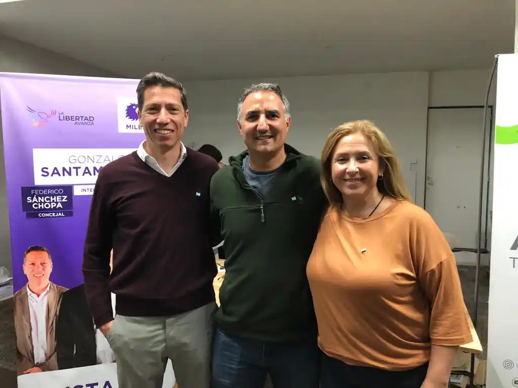 Sánchez Chopa, Santamarina y Fiego, de La Libertad Avanza.