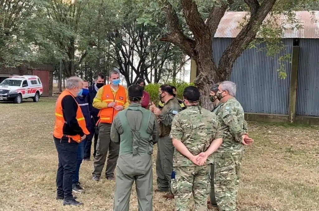 Quemas de pastizales: el Ejército arribó a Villa Ocampo