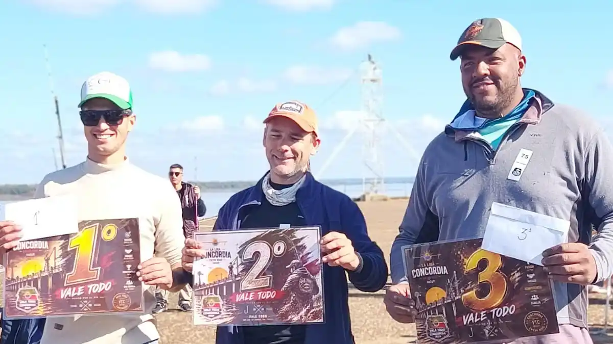 Con más de setenta participantes, se realizó el Encuentro de Pesca Vale Todo Concordia 2026