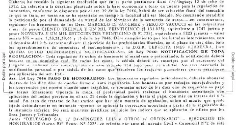 Perdió juicio con Deltagro y los abogados le reclaman más de $ 200 mil