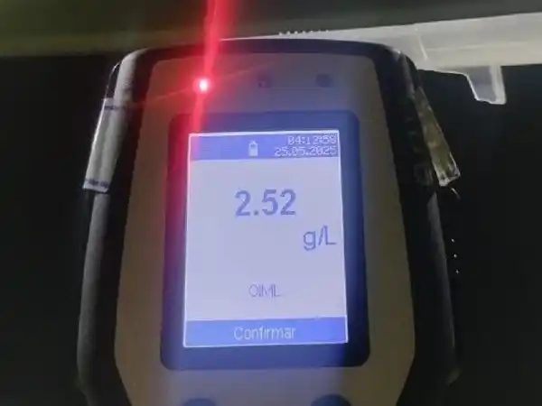 Pueblo Esther: un camionero fue detenido con 2,52 gramos de alcohol en sangre