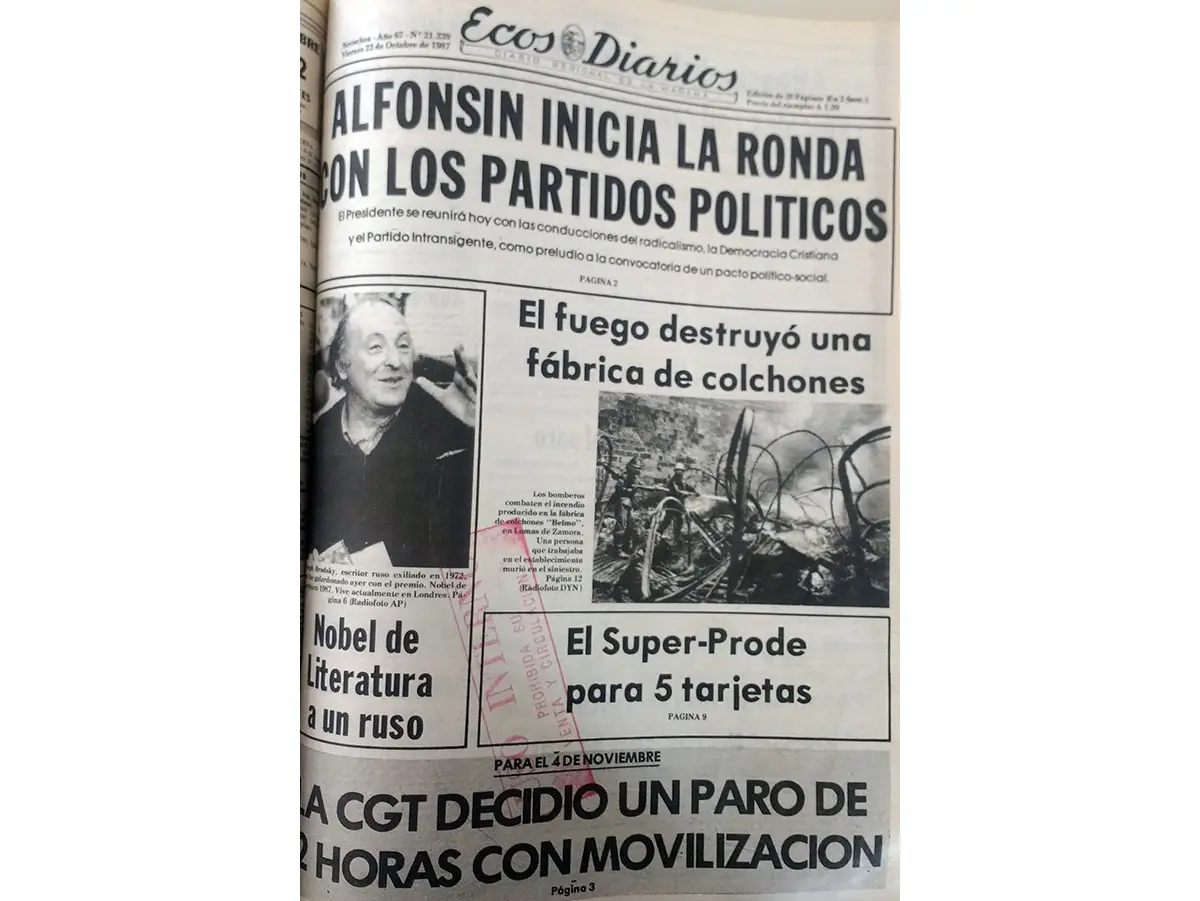 Viernes 23 de octubre de 1987