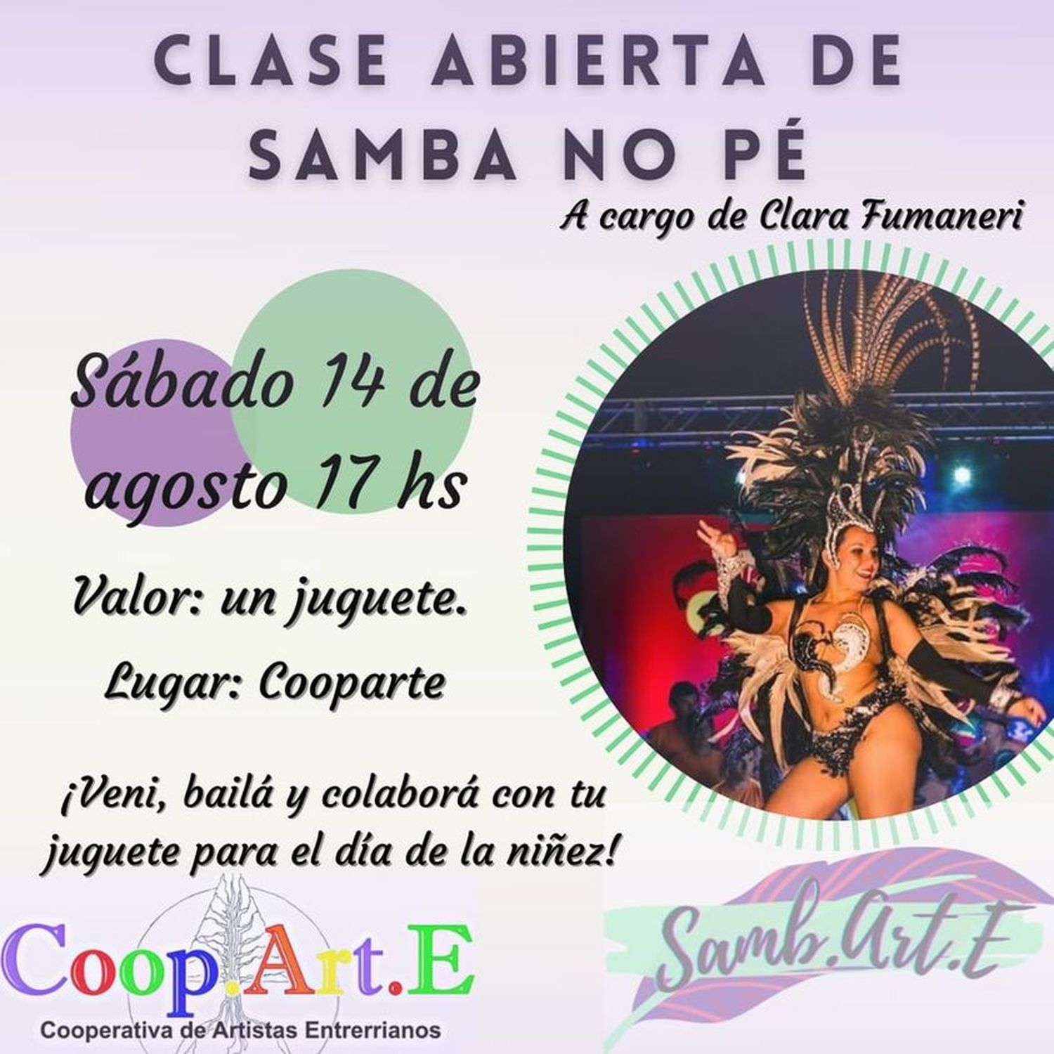 Coop.Art.E y una movida solidaria por el Día del Niño