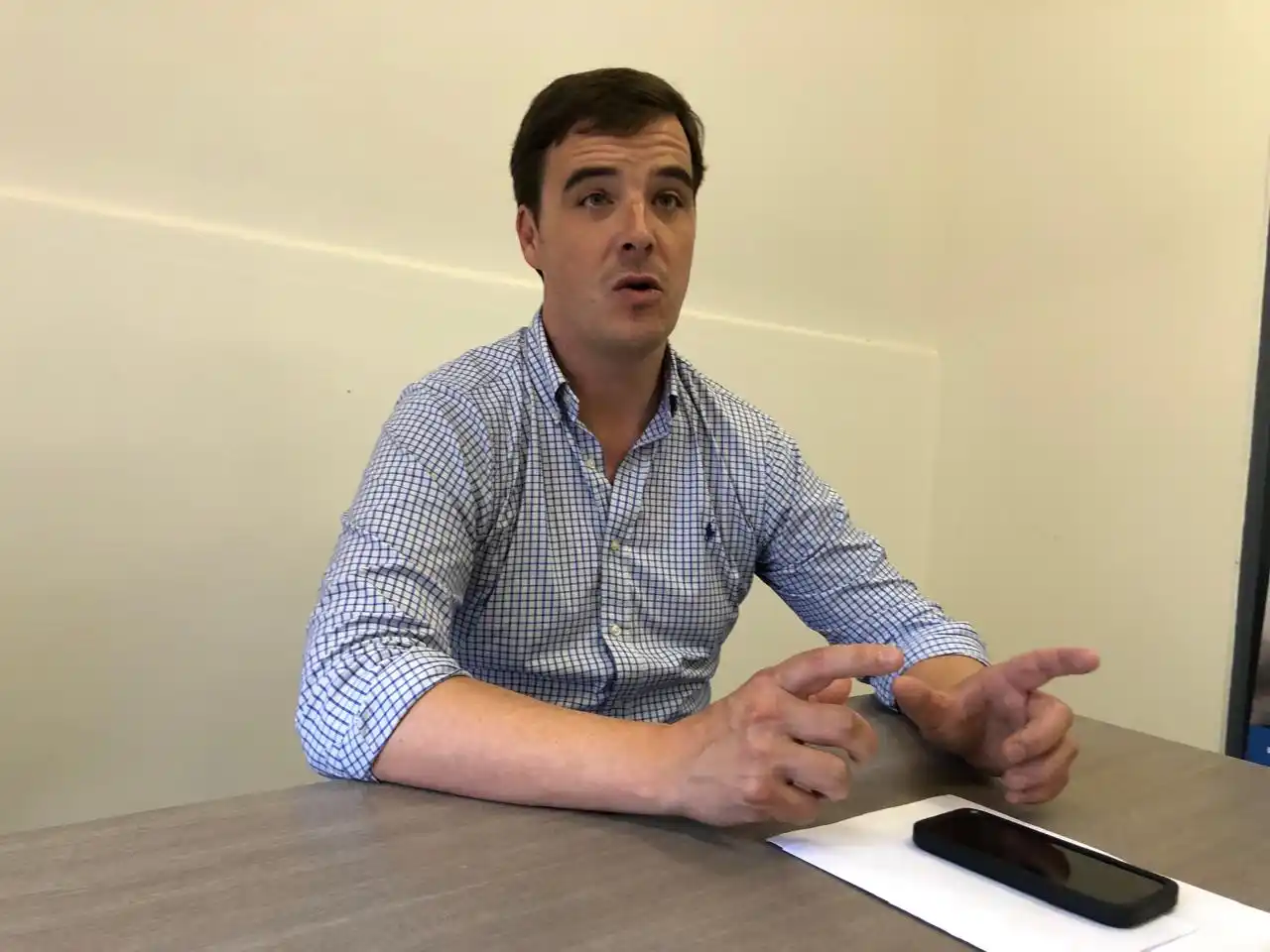 El concejal de Unión por la Patria Severiano Mon.