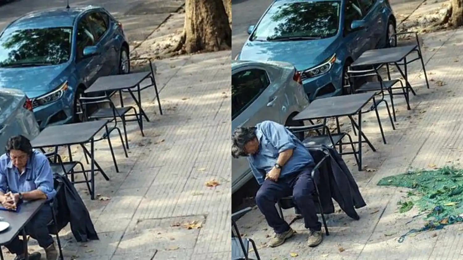 Palermo: tomaba un café, le cayó un vidrio de un balcón en la cabeza y se salvó de milagro