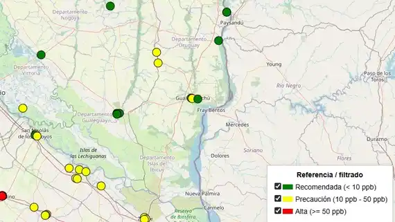 Gualeguay con agua apta, pero un informe alerta por altos niveles de arsénico en siete provincias