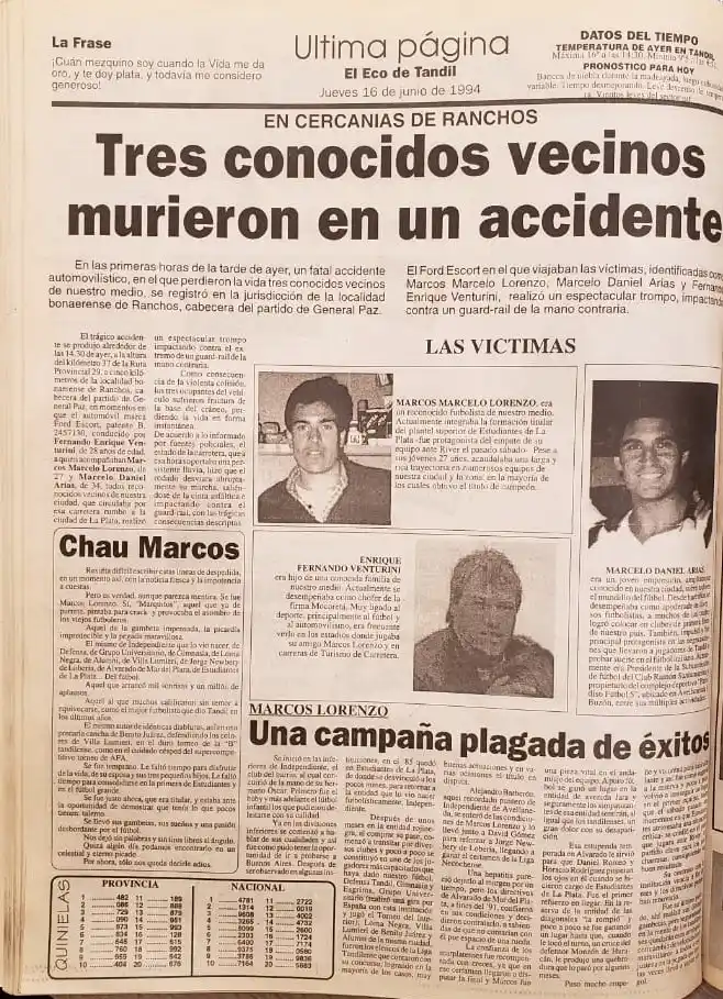 A 30 años de la muerte de Marcos Lorenzo