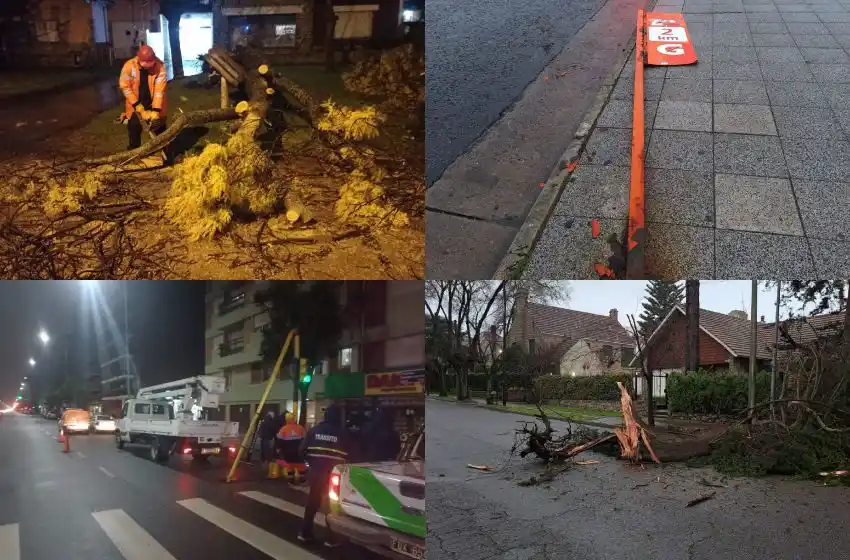 El mal clima continuará hasta la madrugada del viernes.