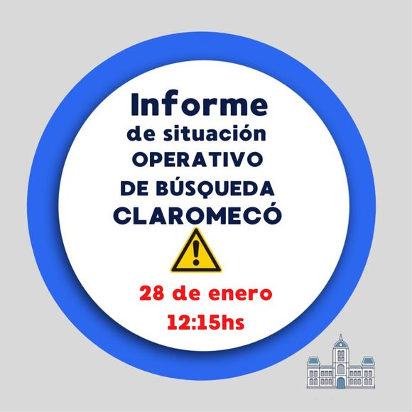 Búsqueda de Federico: piden que si se observa un elemento de interés, sea comunicado