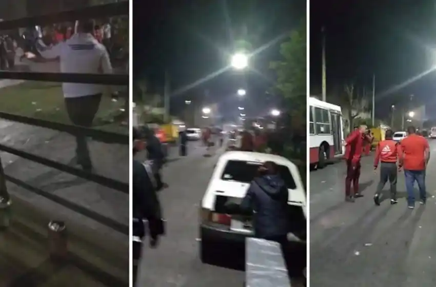 Los impactantes videos de los incidentes entre la Policía y los hinchas de River