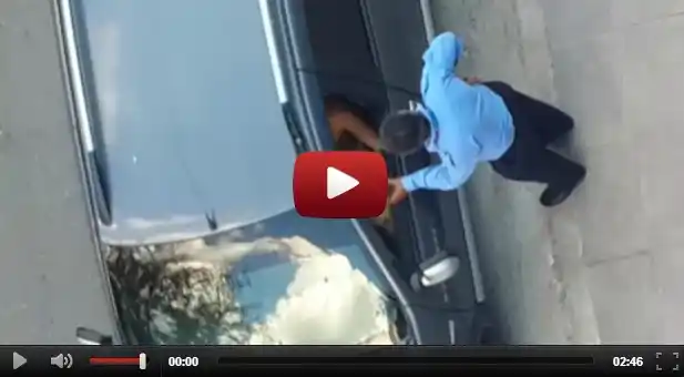 Video: Agente de tránsito coimeó a un infractor por un celular 