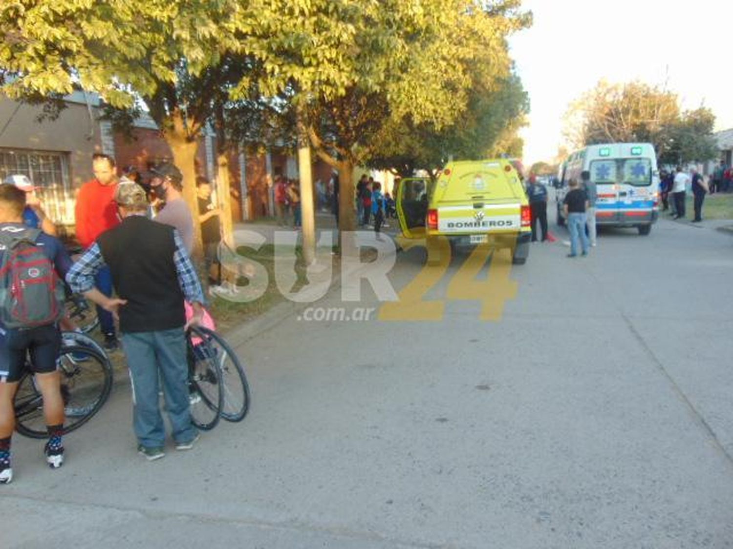 Venado Tuerto: tres ciclistas accidentados en competencia callejera