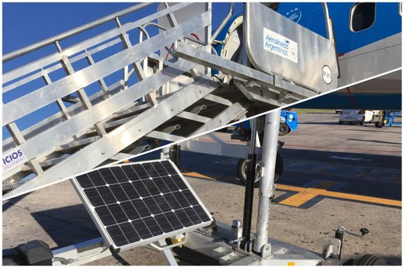 Aerolíneas Argentinas invirtió USD 1,8 millones en escaleras solares