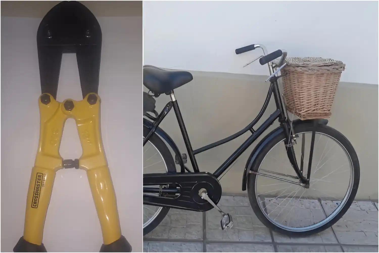El joven utilizó una herramienta para robar la bicicleta.