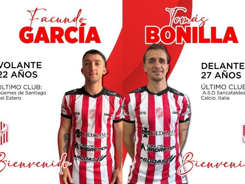 García y Bonilla se suman al León rafaelino.Foto:Prensa 9 de Julio