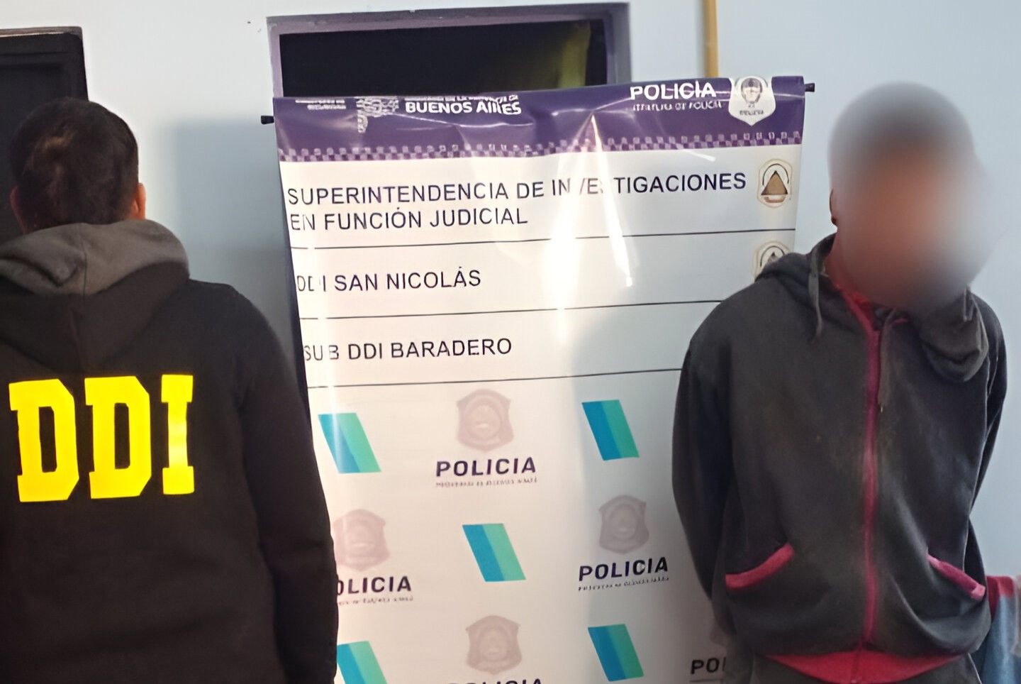 El detenido fue trasladado a San Nicolás.