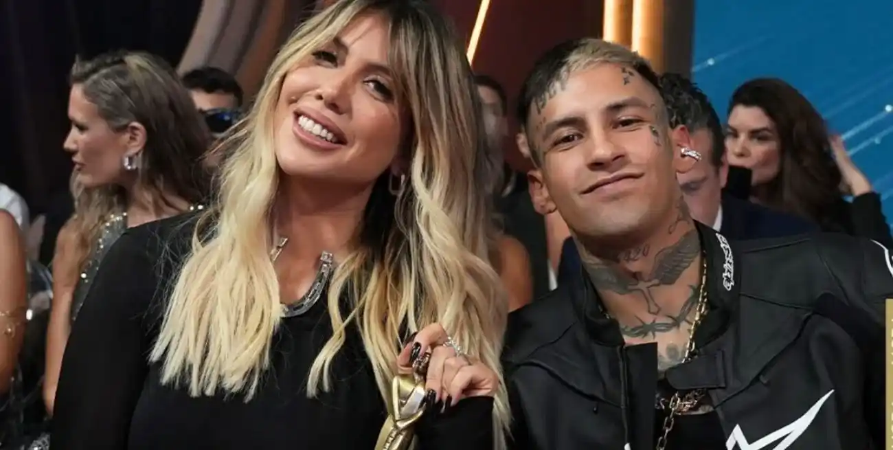 L-Gante y Wanda Nara. Gentileza