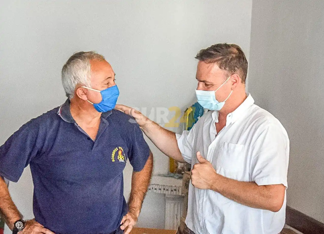 Incendios: el senador Enrico llegó a Corrientes para colaborar con los bomberos
