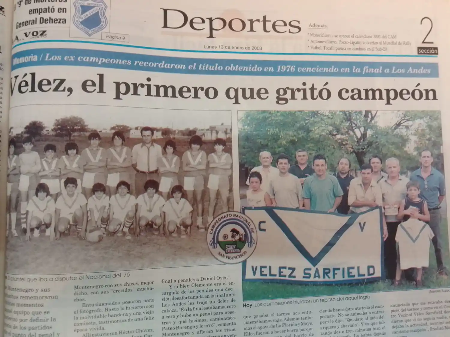 Vélez pegó el primer grito en el tradicional campeonato