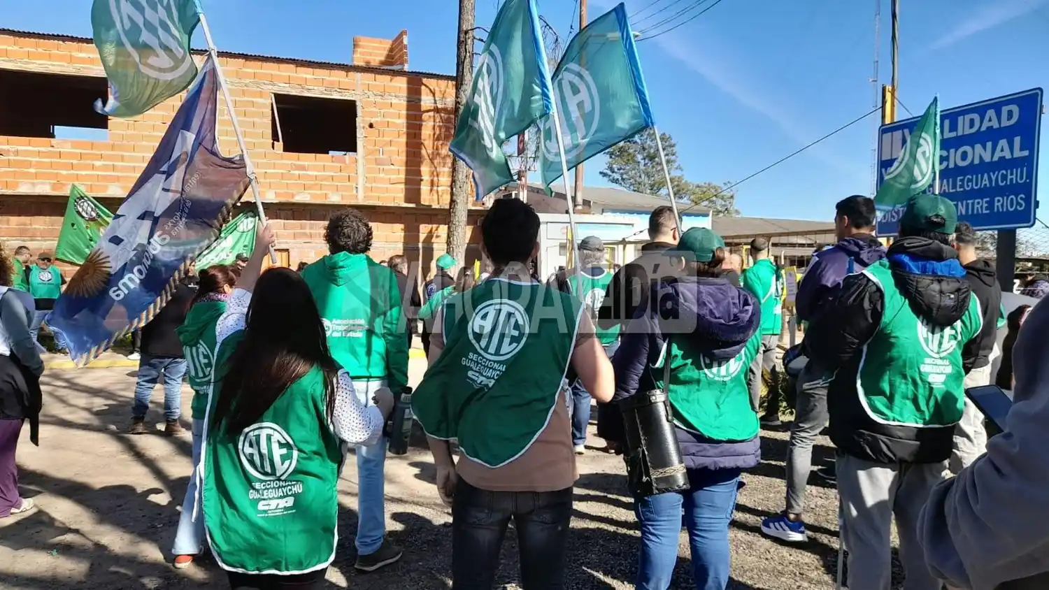 El conflicto en Obras Públicas en su momento más álgido: dirigentes de ATE de toda la provincia se movilizaron a obras públicas