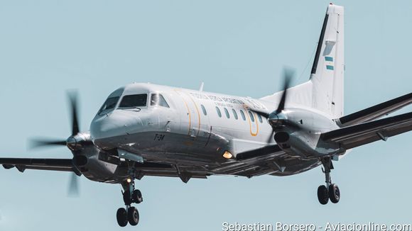 Argentine Air Force Saab 340 lands in Antarctica for the first time