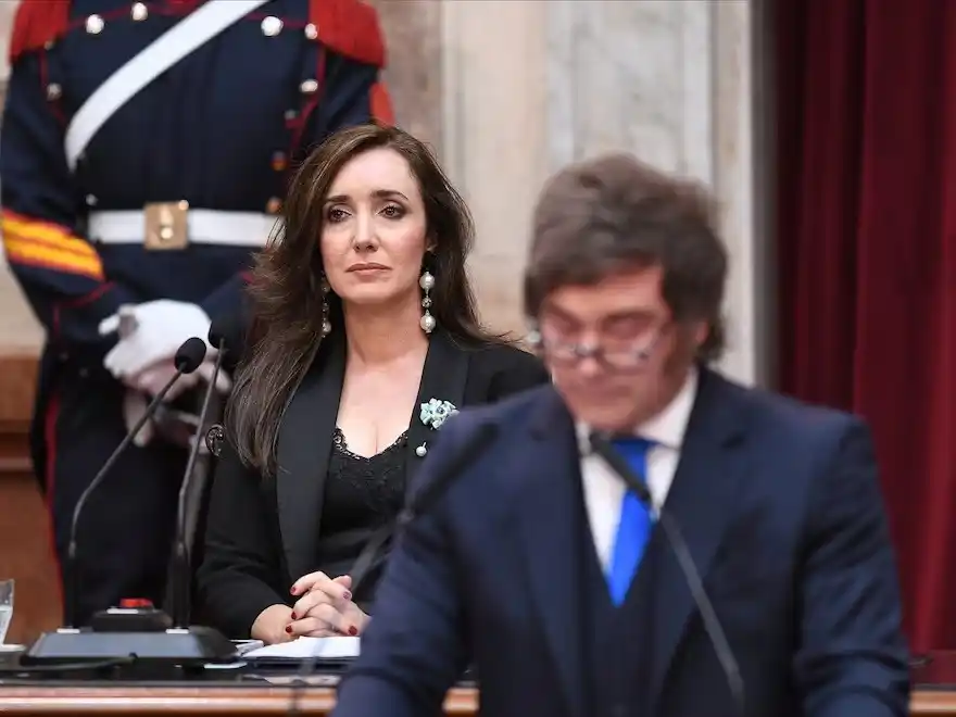 Ambos mandatarios durante la apertura de sesiones en el Congreso (Fotos: Comunicación Senado.)