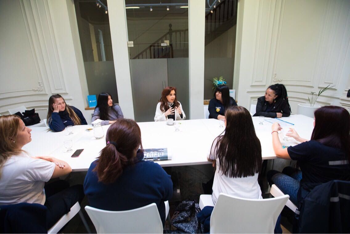 Cristina se reunió con trabajadoras de Pepsico