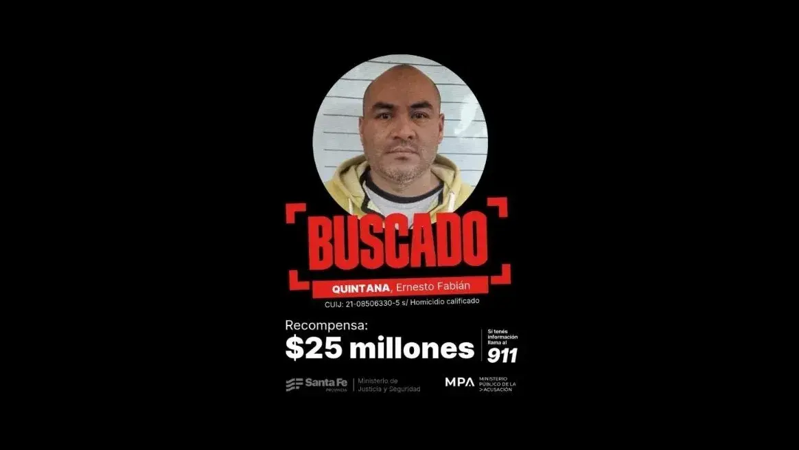 La publicación oficial de Seguridad por la captura de Quintana.