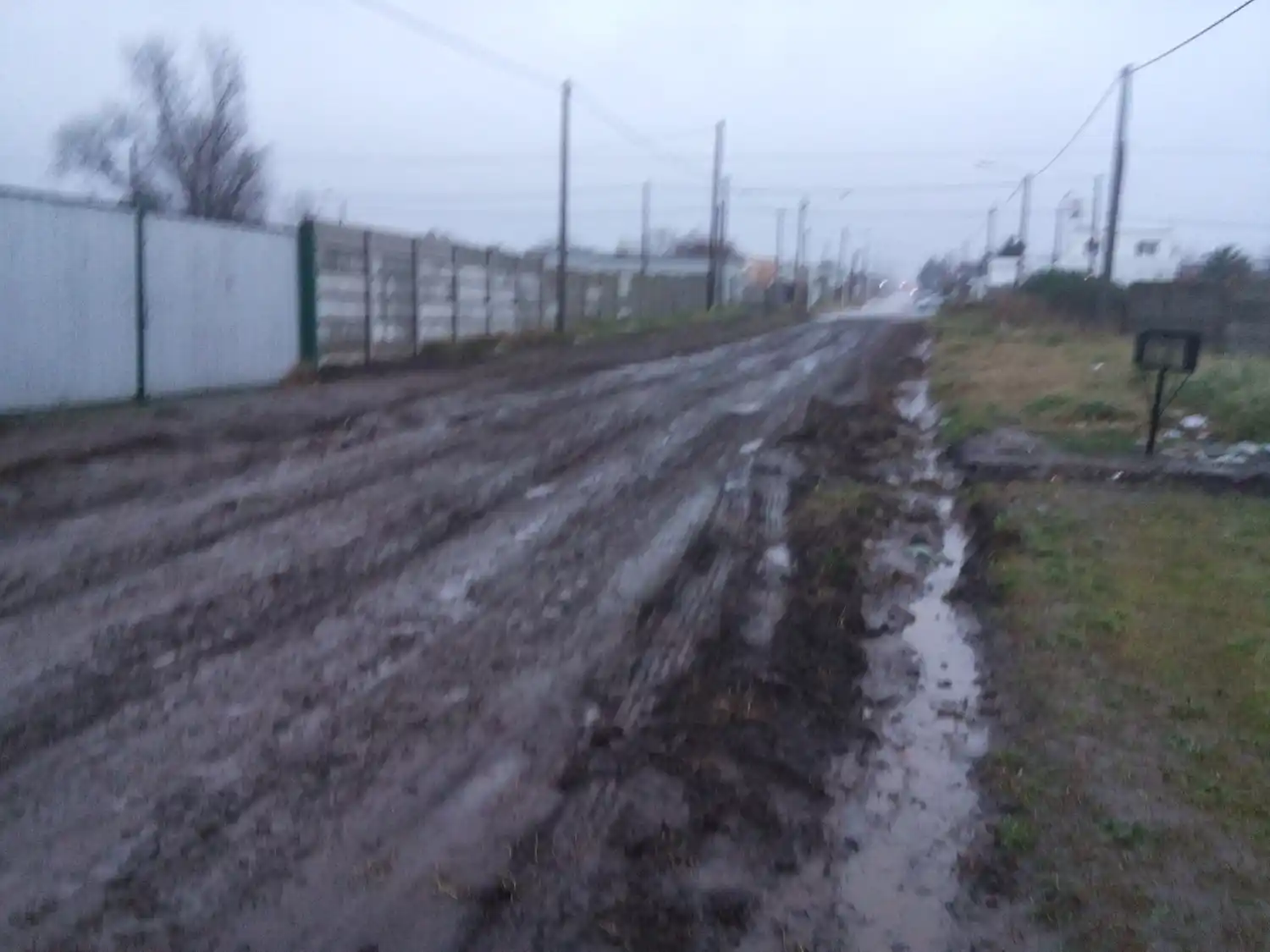 Estado de la calle Santiago del Estero