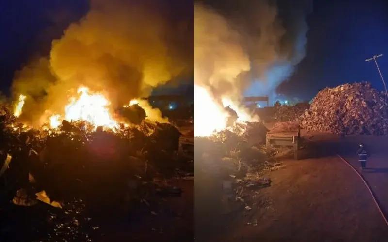 Voraz incendio en zona oeste.