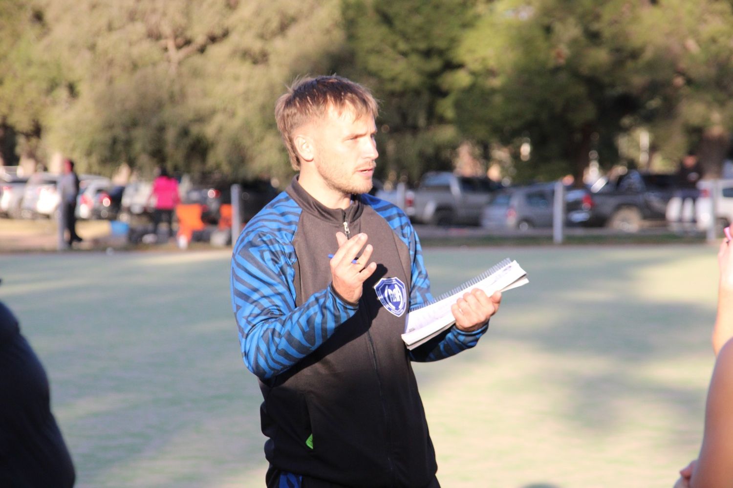 El director técnico, Nicolás Racca